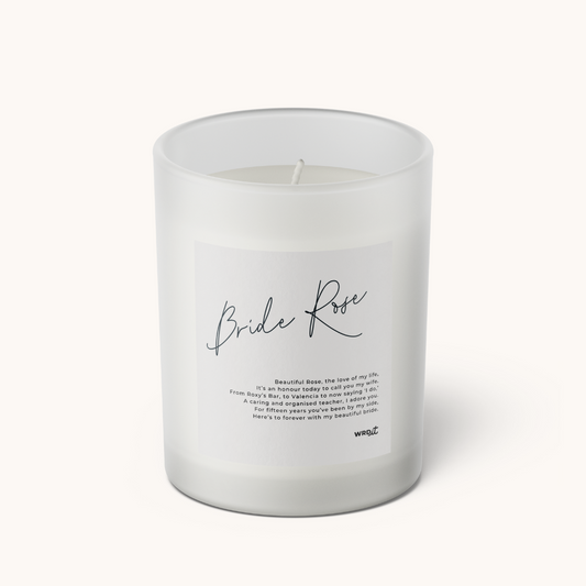 Personalised My Bride Poem Candle