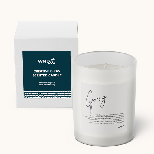 Personalised 'My Love' Poem Candle