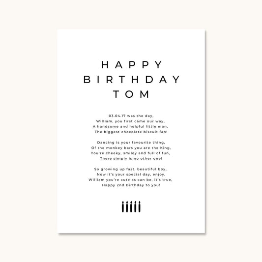 Happy Birthday Male Card