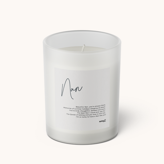 Personalised Grandma/Nan Poem Candle