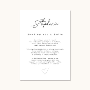 Sending You A Smile Card