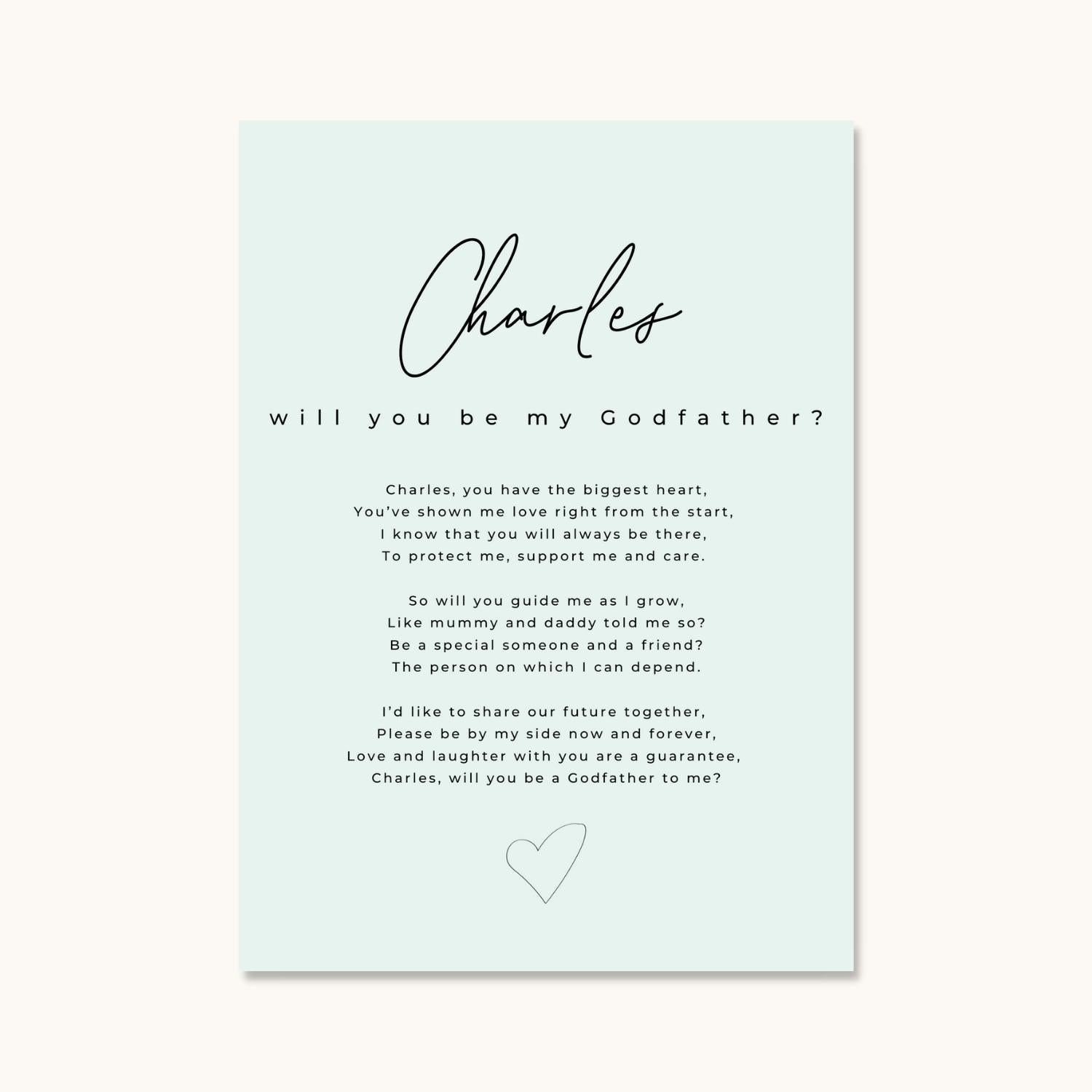 Will You Be My Godfather? Card – www.wrdit.com