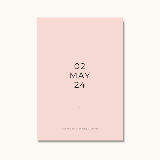 Contemporary Personalised Save The Dates