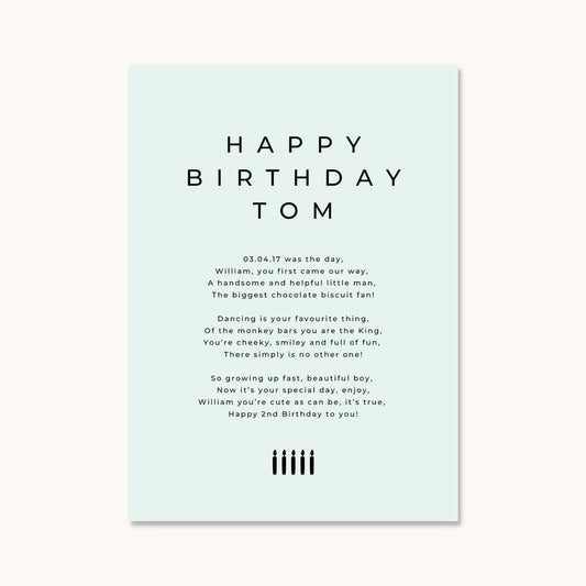 Happy Birthday Male Card