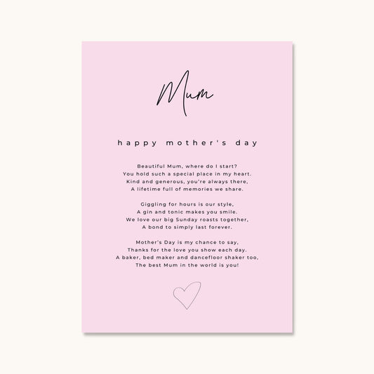 Mother's Day Card for Mum