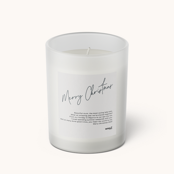 Personalised Christmas Poem Candle